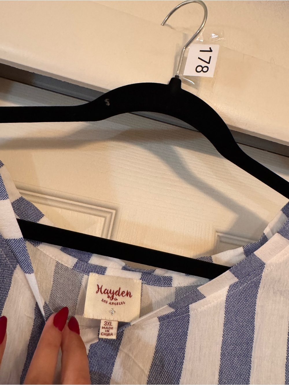 Hayden Blu&Wht Stripe - Picture 3 of 3